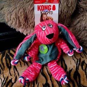 Kong Dog Floppy Knots Bunny Toy Med Large New!